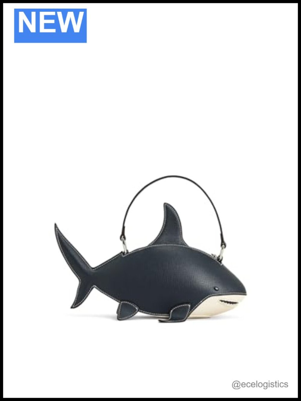 Faux Suede Shark Top Handle Satchel Vegan Leather Handbag